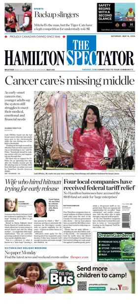 Cover of The Hamilton Spectator