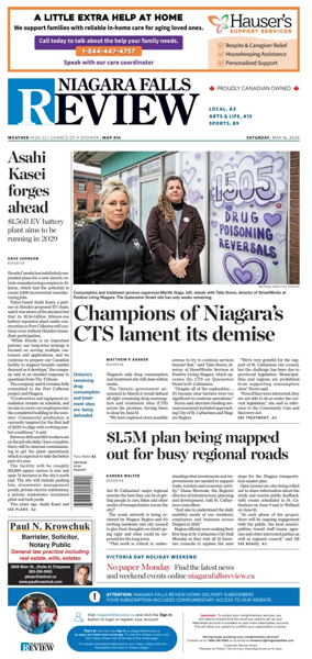 Cover of The Niagara Falls Review