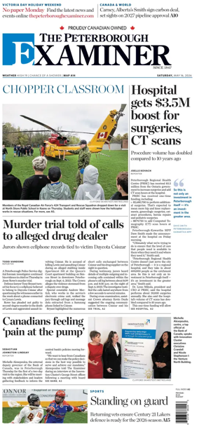 Cover of The Peterborough Examiner