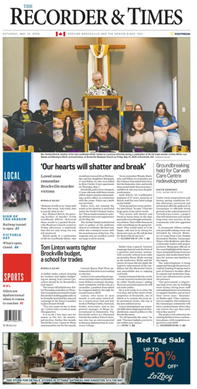 Cover of The Recorder & Times (Brockville)