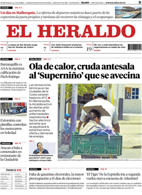 Cover of El Heraldo (Colombia)