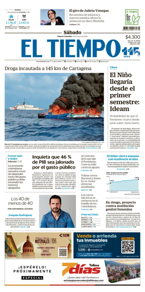 Cover of El Tiempo (Bogota)