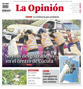Cover of La Opinion