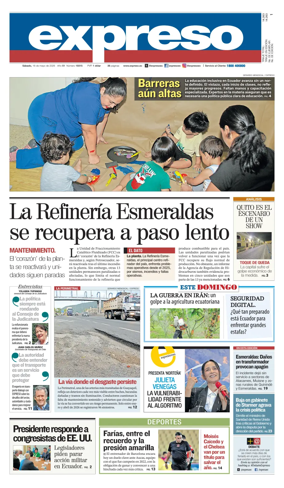 Cover of Diario Expreso