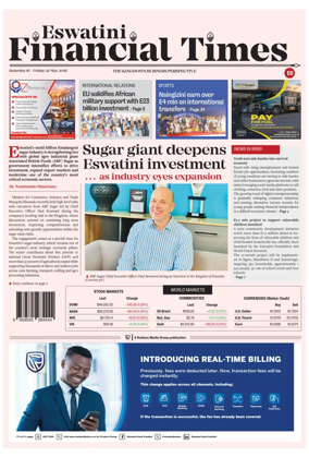 Cover of Eswatini Financial Times