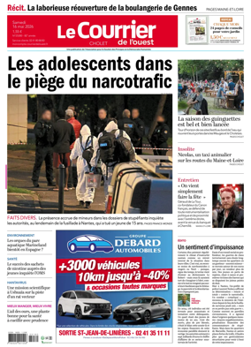 Cover of Le Courrier de l’Ouest (Cholet)