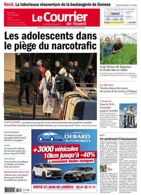Cover of Le Courrier de l’Ouest (Nord Anjou)
