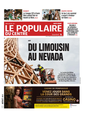 Cover of Le Populaire du Centre (Haute-Vienne)