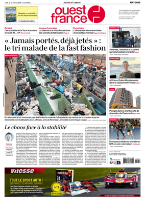 Cover of Ouest France (Mayenne)