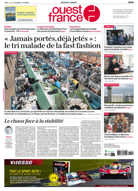 Cover of Ouest France (Orne)