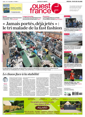 Cover of Ouest France (Redon / Pays de Vilaine)