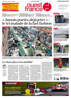 Cover of Ouest-France (Rennes Nord-Ouest)