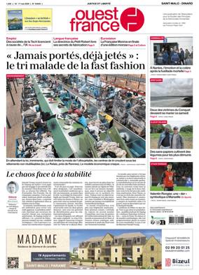 Cover of Ouest France (Saint-Malo)