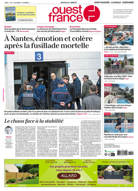 Cover of Ouest France (Saint-Nazaire La Baule Guerande)