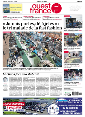Cover of Ouest France (Sarthe)