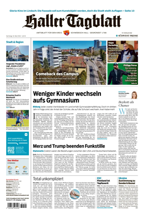 Cover of Haller Tagblatt