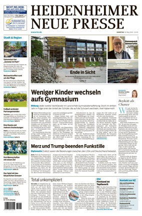 Cover of Heidenheimer Neue Presse