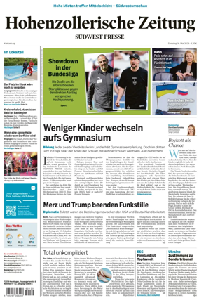 Cover of Hohenzollerische Zeitung