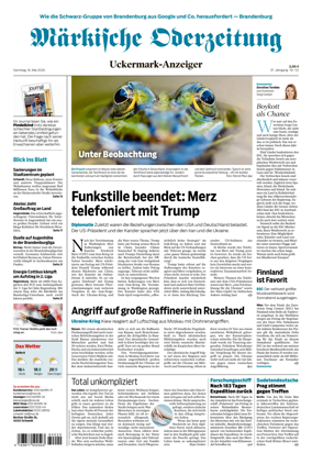 Cover of Markische Oderzeitung Uckermarkanzeiger