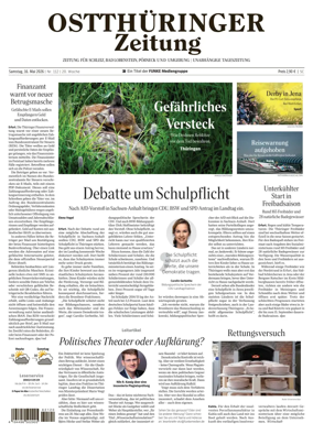 Cover of Ostthuringer Zeitung (Posneck)