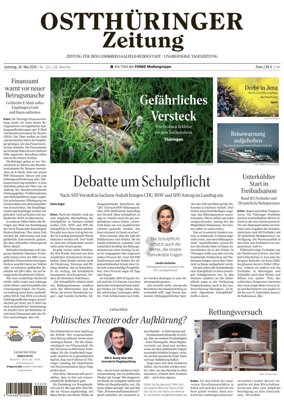 Cover of Ostthuringer Zeitung (Landkreis Saalfeld-Rudolstadt)