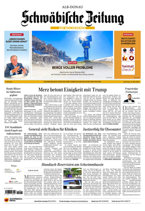Cover of Schwabische Zeitung (Alb-Donau)