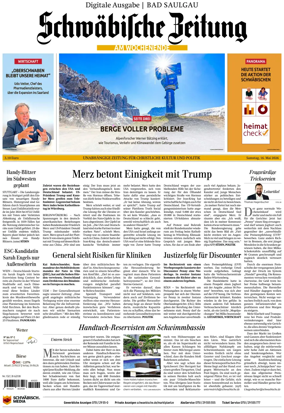 Cover of Schwabische Zeitung (Bad Saulgau)