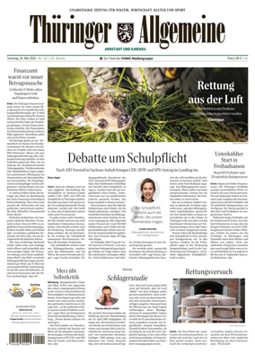 Cover of Thuringer Allgemeine (Arnstadt und Ilmenauz)