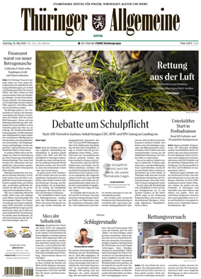 Cover of Thuringer Allgemeine (Gotha)