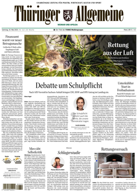 Cover of Thuringer Allgemeine (Weimar)