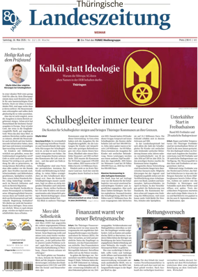 Cover of Thuringische Landeszeitung (Weimar)