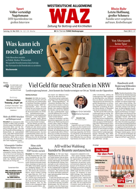 Cover of Westdeutsche Allgemeine Zeitung (Bottrop)