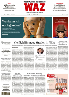 Cover of Westdeutsche Allgemeine Zeitung (Castrop-Rauxel)