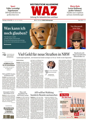 Cover of Westdeutsche Allgemeine Zeitung (Gelsenkirchen)