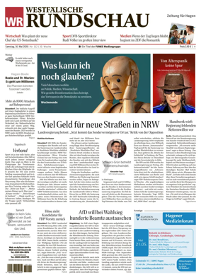 Cover of Westfalische Rundschau (Hagen Hohenlimburg)
