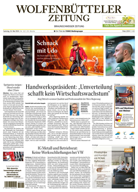 Cover of Wolfenbutteler Zeitung