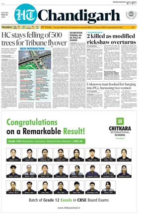 Cover of Hindustan Times (Chandigarh) - Live