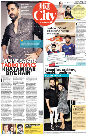 Cover of Hindustan Times (Lucknow) - Live