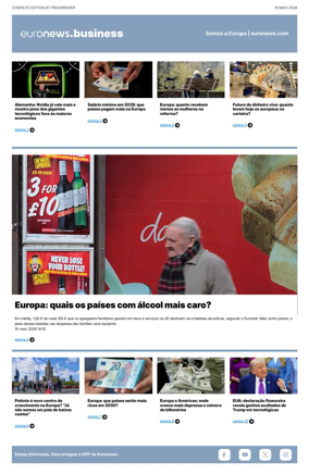 Cover of Euronews Business (Portuguese)