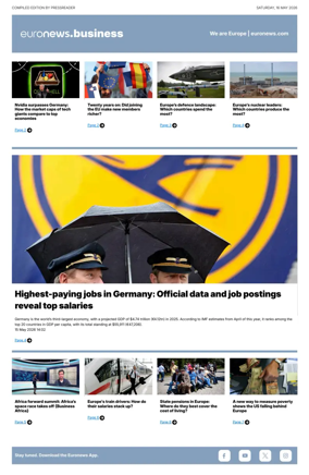 Cover of Euronews Business