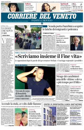 Cover of Corriere del Veneto (Padova e Rovigo)