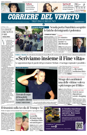 Cover of Corriere del Veneto (Treviso e Belluno)