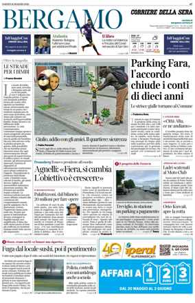 Cover of Corriere della Sera (Bergamo)