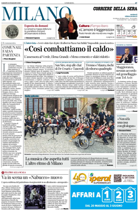 Cover of Corriere della Sera (Milano)