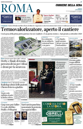 Cover of Corriere della Sera (Roma)