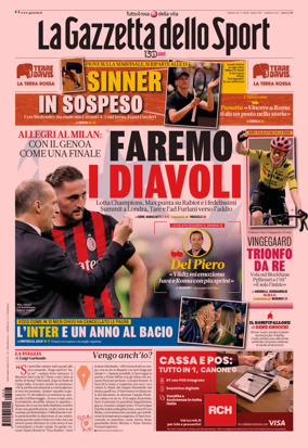 Cover of La Gazzetta dello Sport - Milano