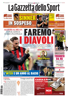 Cover of La Gazzetta dello Sport - Roma