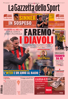 Cover of La Gazzetta dello Sport