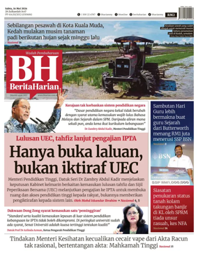 Cover of Berita Harian