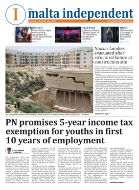 Cover of Malta Independent